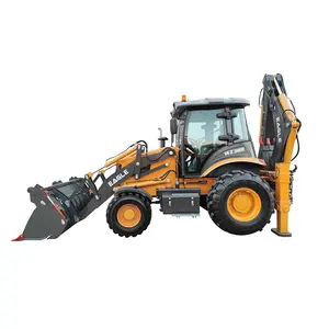 WZ388 Articulated Small Mini Tractor Backhoe Loader 4x4 Mini Backhoe Loader With Ac