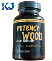 Complément alimentaire Potency Wood |   Mélange de Muira Puama, Ginkgo Biloba et Ginseng |   60 Capsules végétariennes |   Soutien Quotidien au Bien-être