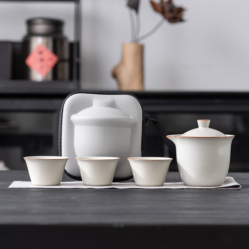 Huang ru/pentola inversa da tre tazze-borsa portatile