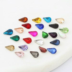Joyería de cristal en forma de diamante DIY, zapatos y bolsos con diamantes en forma de gota de agua y suelas puntiagudas. - Product Image 4