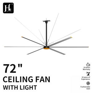 Ventilateurs hélicoptères HVLS à haut volume et basse vitesse de 24 pieds, 6 pales, 220V 1PH, 50 tr/min, pour le refroidissement des entrepôts, ventilateurs de plafond - Product Image 2