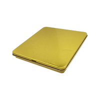 Boîte en métal étamé carrée personnalisée OEM 100x96x12mm imprimée sur mesure, fabriquée en Guangdong, pour l'emballage de puzzles/crayons de couleur