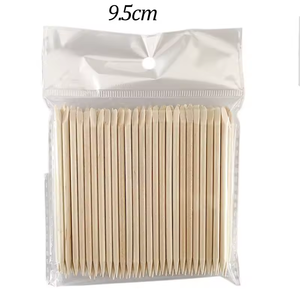100 Palitos de Madera de Naranjo para Cutículas, Reutilizables, para Limpieza de Uñas, para Manicura en Casa o Salón - Product Image 6