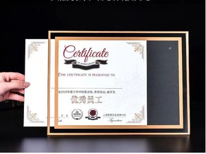 Cadre de certificat d'honneur A4 Cadre de certificat d'attribution Cadre suspendu mur cristal verre table A5 Lettre d'autorisation Photo <span class=keywords><strong>Fr</strong></span> - Product Image 4
