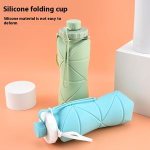 Tasse pliante en silicone de grande capacité pour les sports de plein air, voyage, bouilloire créative à eau et à café avec visites directes - Product Image 2