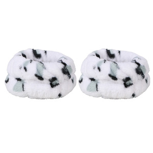 Coral Fleece Diadema Esponja Muñequeras Set Impermeable Coral Fleece Hair Band para Mujeres Lavado Cara Cuidado DE LA Piel Maquillaje Baño - Product Image 6