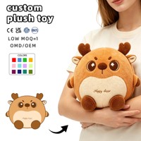 Peluche Cerf Mignon Personnalisé, Jouet en Peluche Cerf Personnalisé, Cadeau d'Anniversaire pour Enfants, Cadeau de Fête, Décoration de Fête à Domicile, Jouet Personnalisé