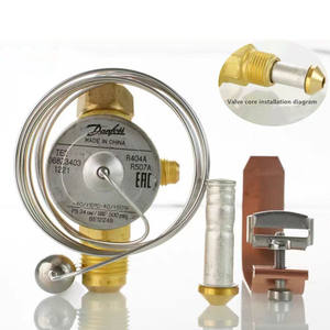 Válvula solenoide de expansión termostática R404 Válvula de expansión térmica electrónica para intercambio de calor de refrigeración Nueva granja de cobre - Product Image 2