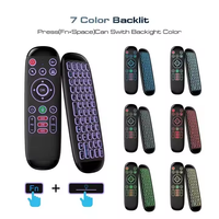 M6 Rechargeable 2.4G Air Mouse Télécommande Universelle Voix Mini Clavier Télécommande pour Android TV Box