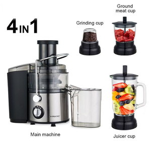 4 trong 1 thương mại đa mục đích điện máy ép trái cây Máy xay sinh tố Mixer xử lý thực phẩm cho hộ gia đình sử dụng cho smoothies extracteur de jus - Product Image 2