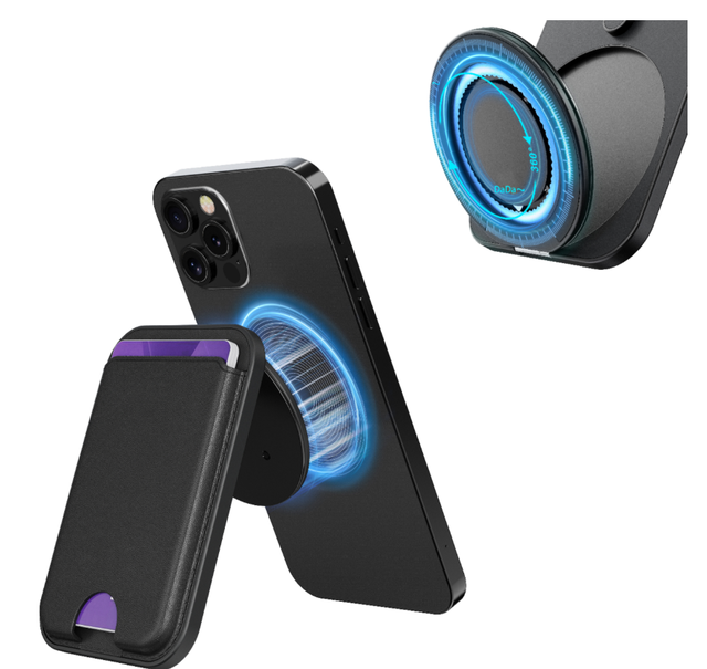 New Model Suitable for MagSafe Mobile Phone Magnetic Card Holder iPhone Multi-angle Hinge Bracket Magnetic Card Box