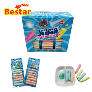 OEM Custom Explosive Jump Popping Candy con Marshmallow Malvavisco fruttato malva in scatola caramelle Decorative - Product Image 2