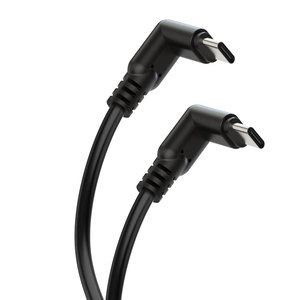 USB C TO USB C CABLE 10Gbps 4K60Hz วิดีโอ PD 60W 3A ชาร์จเร็วชนิด C มุมขวาสำหรับจอภาพเกม - Product Image 1