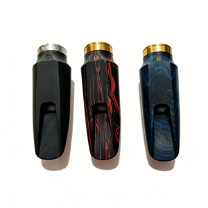 Bocchino per Sassofono Alto e Tenore con Texture Effetto Legno Premium, Bocchino per Sax Lavorato con Precisione con Anello in Ottone, Serie Belfort Jazz - Product Image 3