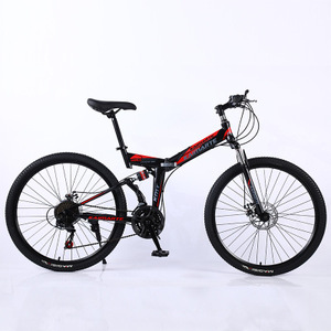 Bicicleta de Montaña plegable de peso ligero, bici con freno de disco doble, 26 pulgadas y 21 velocidades - Product Image 4
