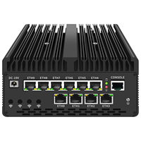 Mini PC réseau BKHD H15 Core Ultra 7 165H Ultra 9 185H avec 6 ports LAN, 10 ports LAN 10G SFP, serveur de calcul en périphérie
