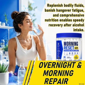 Cápsulas Morning Reset <span class=keywords><strong>para</strong></span> la Recuperación Después del Alcohol con DHM, N-Acetilcisteína, Nopal, <span class=keywords><strong>Complejo</strong></span> <span class=keywords><strong>B</strong></span> y Electrolitos - Product Image 2