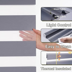 Màn Con lăn kiểm soát pin hoạt động wifi thông minh tự động điện nhà cơ giới Shades Zebra Rèm cho Windows văn phòng - Product Image 5