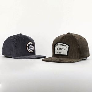 Casquette Snapback Unisexe Personnalisée 6 Panneaux en Velours Côtelé avec Logo Brodé de Haute Qualité, Visière Plate, Style Hip Hop – Grande Vente - Product Image 2