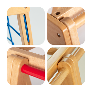 Cadre d'escalade pour enfants, échelles d'escalade pliables en <span class=keywords><strong>bois</strong></span>, jouets, jeu d'escalade, <span class=keywords><strong>arche</strong></span> intérieure et rampe, cadre pour terrain de jeu pour enfants - Product Image 5