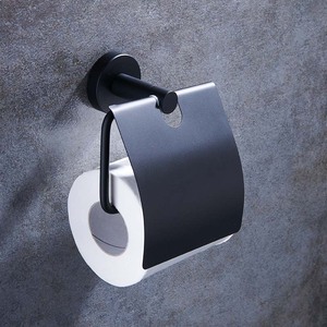 Porte-serviettes de salle de bain Saint Ruijia en acier inoxydable 304 noir, ensemble de porte-serviettes pour hôtel, support de rangement pour salle de bain - Product Image 2