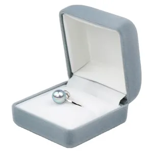 Natural blue classic jewelry modern silver pearl ring made in Japan