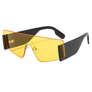 Lunettes de soleil de luxe de haute qualité, nouveau style, pour hommes et femmes, monture populaire pour la photographie de rue en PC transparent avec verres UV400 - Product Image 5