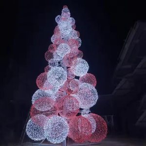 New Ip65 Outdoor Led Cone Tower Christmas <b>Lights</b> With Customizable Color Length Easy Installation For Shopping Mall Plaza Garden - Product Image 1