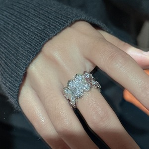 Bague S925 vintage à bordure florale, simple et élégante, au tempérament français raffiné, micro-incrustée, style tendance - Product Image 2