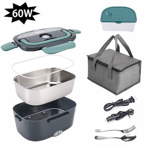 Boîte à lunch auto-chauffante anti-fuite 1.5l 12v/24v/110v/220v Boîte à lunch chauffante Boîte à lunch électrique multifonctionnelle en acier inoxydable - Product Image 3