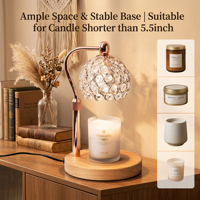 Vente en gros Lampe à cire fondante écologique Réchauffeur de lampe à bougie de luxe moderne parfumé avec minuterie gradateur