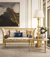Luxury Classic European Sofa Set, Italian Unique Style Sofa