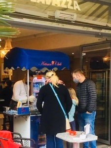 Miles 2 Flavors Approved Distributeur Automatique de Gelato Dur, Chariot Mobile d'Extérieur pour Glaces, Chocolat, Noix, Lait/Yogourt - Product Image 2