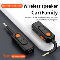 Émetteur-récepteur audio sans fil 5.4, adaptateur sans fil de musique stéréo HD Hifi 3.5MM AUX avec micro pour voiture, avion, téléviseur, PC, haut-parleur