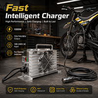 Chargeur Étanche IP67 85V 12A 100-240VAC pour Moto Électrique Tout-Terrain SUR-RON Ultra Bee et Batterie Lithium 74V