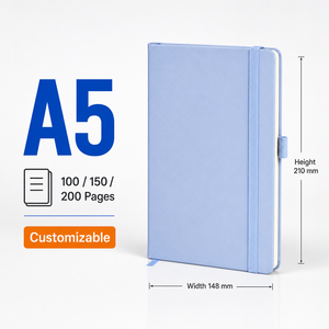 Custom Business Office A5 PU Strap Notebook With Pen Loop Daily Use <strong>Notepad</strong> Manufacturer - Product Image 3
