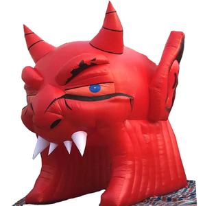 Tête d'entrée de mascotte d'animal en plein air canal d'entrée casque de football tente tunnel gonflable de bouledogue pour les <span class=keywords><strong>jeux</strong></span> d'événements sportifs - Product Image 2