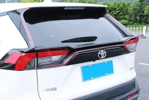 Aileron de toit arrière de voiture en plastique ABS, kit carrosserie, pour Toyota RAV4 2019-2023, pièce de modification d'aileron de toit arrière - Product Image 4