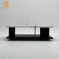 Table basse carrée haut de gamme pour salon, meubles modernes, tables basses en marbre blanc