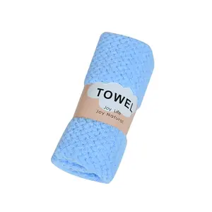 wholesale fast delivery pink blue green purple beige color micro fiber anti-bacterial towel baby bath hand face towel 5pcs