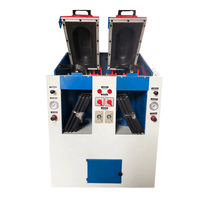 Machine de pressage de semelle de chaussure automatique pneumatique à Double tête, machines de pressage de semelle de chaussures décontractées/baskets/chaussures de Sport