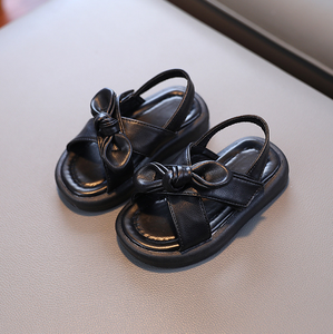 Sandales pour filles à semelles souples, sandales de plage pour enfants avec nœud - Product Image 3