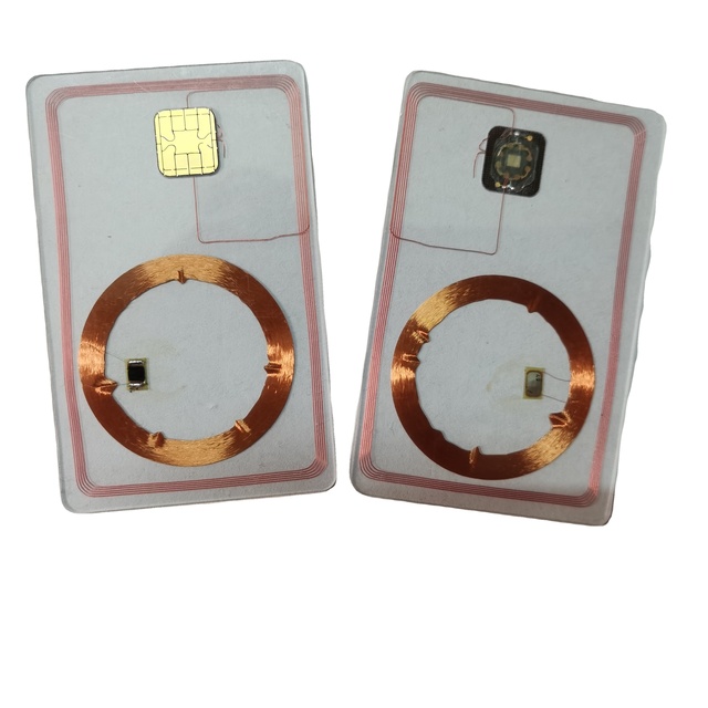 Factory Wholesales Dual Interface EMV Card NFC RFID JAVA 40K 95K Support ECC RSA2096 Polycarbonate PVC for Hotel Payment