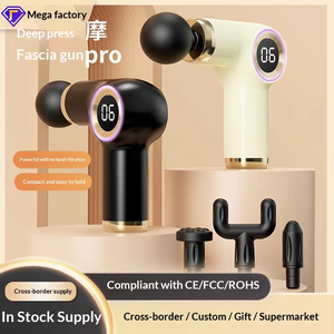 Pistola de Masaje Fascial Inalámbrica Profesional con Pantalla Digital, 4 Cabezales de Masaje, Batería de Larga Duración de 1200 mAh, Masajeador para Relajación Muscular - Product Image 2