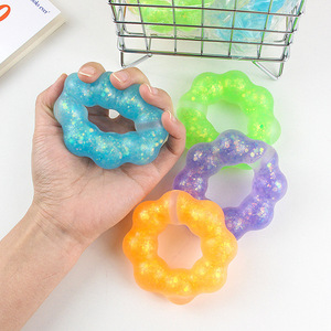 Guirnalda de cristal TPR superventas transfronteriza, donut transparente Lala Le, juguete divertido para aliviar el estrés y desahogarse, juguete para apretar. - Product Image 1