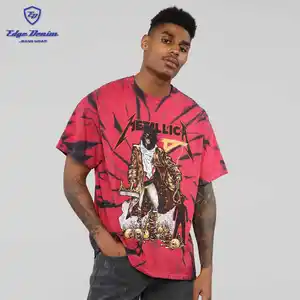 Camiseta deportiva de manga corta para hombre, prenda de vestir, de color rojo, con cuello redondo, venta al por mayor