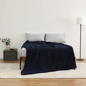 Özel tüp iplik el örgü süper dev örme ağırlıklı battaniye kabul - Product Image 2