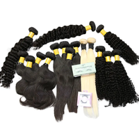 Échantillon Gratuit 10A 12A Cheveux Humains Brésiliens Vierges Bruts à Cuticules Alignées Super Double Drawn, Paquets à Double Trame Cousue à la Machine, Extensions Individuelles