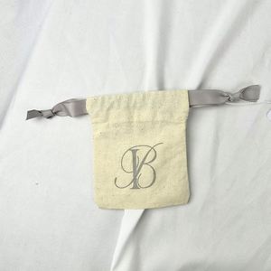Custom Logo Jewelry <b>Drawstring</b> <b>Pouch</b> Exquisite Small Storage Bag for Elegant Packaging - Product Image 4