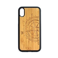 Fabricants de sources pour Iphone XR Étui de téléphone en bois Bordure souple Étui de protection antidérapant pour téléphone portable
